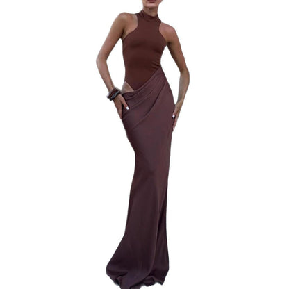 Damen Maxi-Kleid Modischer Schnitt Norvielle