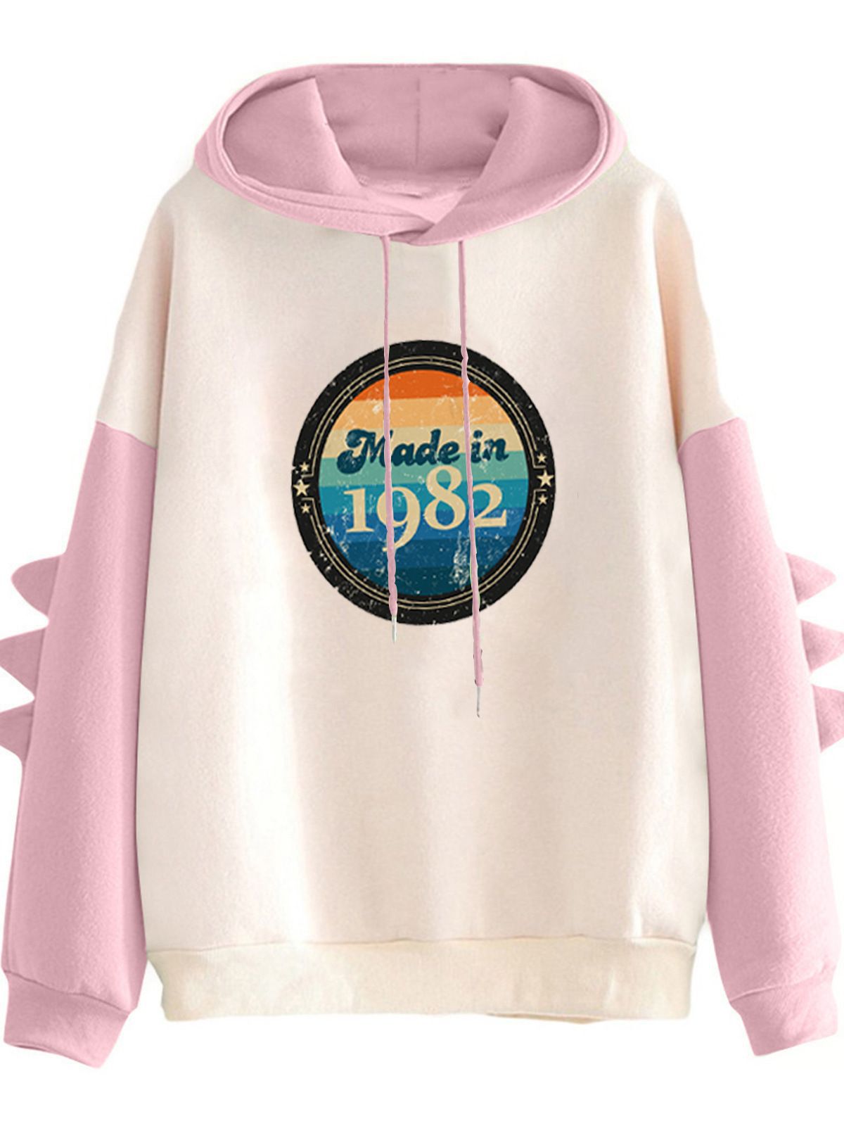 Damen Kapuzenpullover Retro-Design Norvielle