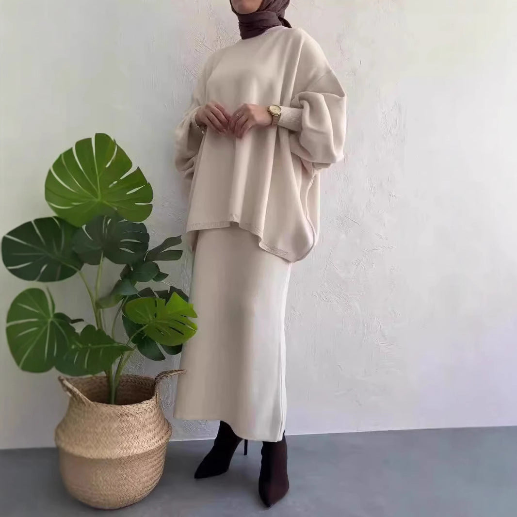Damen Maxikleid Oversized Schnitt Elegantes Design