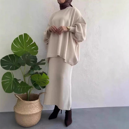 Damen Maxikleid Oversized Schnitt Elegantes Design