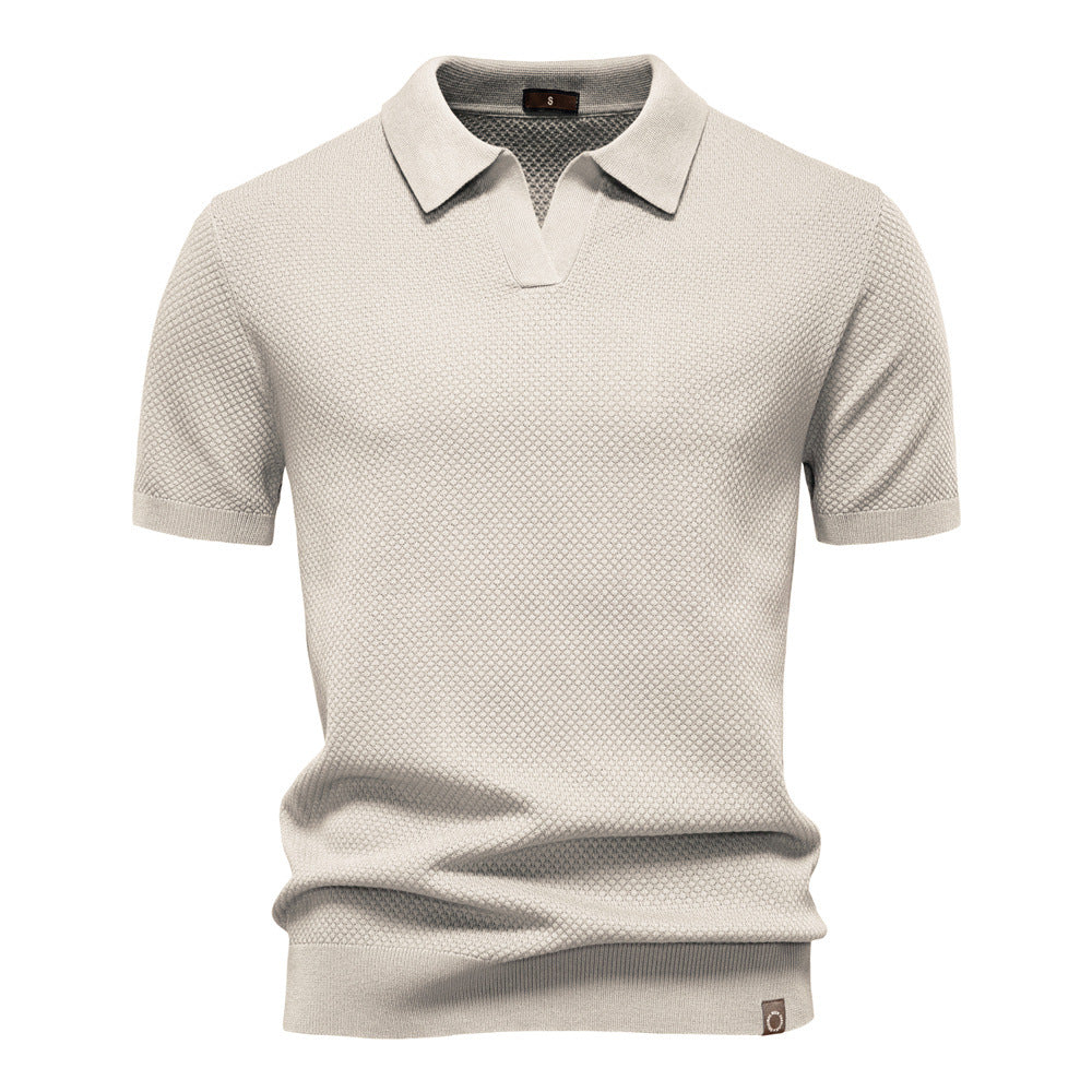 Herren Polo-Shirt Strukturiert