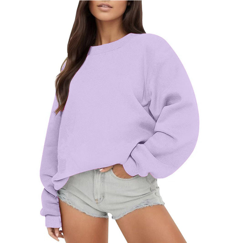 Damen Sweatshirt Lässiger Schnitt Voluminöse Ärmel Norvielle