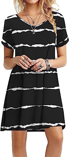 Damen Strandkleid Leicht Norvielle