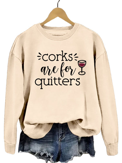 Damen Sweatshirt Lässiger Schnitt Mit Kreativem Spruch Norvielle