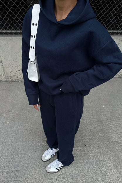 Damen Hoodie Jogginganzug Elastischer Bund Oversized