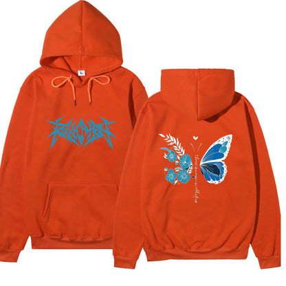 Damen Pullover Kapuzenpullover Blumenmuster