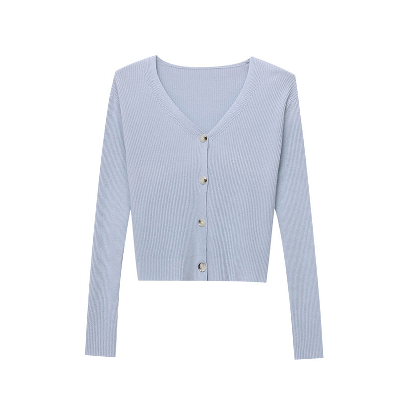 Damen Cardigan Rippenstrick Weich Beige