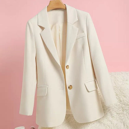 Damen Blazer Eleganter Schnitt Goldene Knöpfe