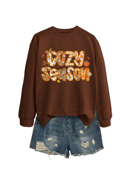 Damen Sweatshirt Herbstdesign Lässig Norvielle