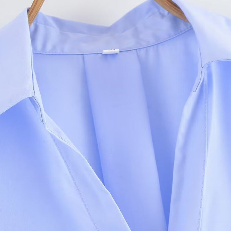 Damen Bluse Weit Schnitt Elegante Ärmel Norvielle