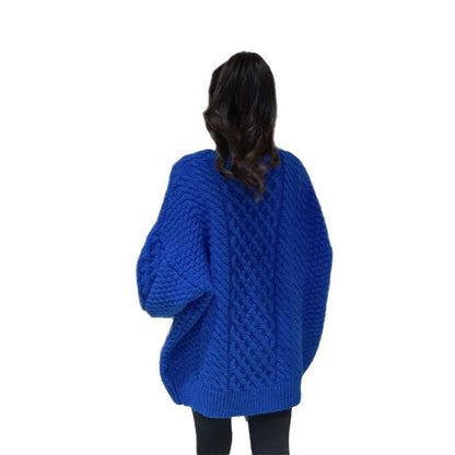 Damen Grobstrickpullover Einzigartige Struktur Norvielle