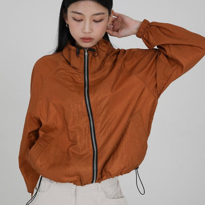 Damen Atmungsaktive Jacke Verstellbarer Kragen Norvielle