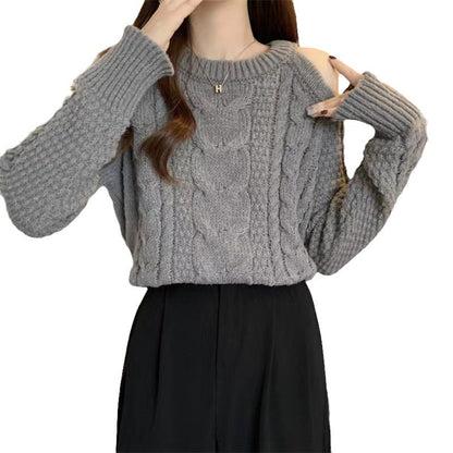 Damen Grobstrickpullover Lässiger Look Norvielle