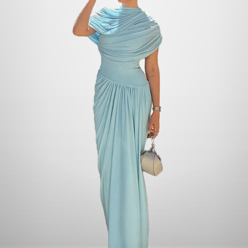 Damen Wickelmaxikleid Elegantes Design mit Raffi-Drapierung Norvielle