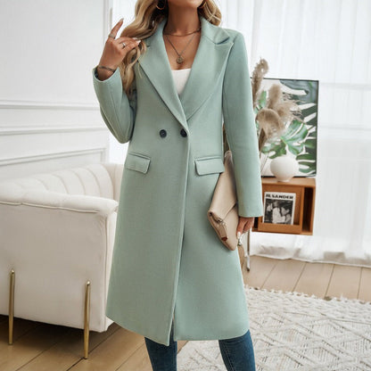 Damen Mantel Tailliert Norvielle Elegantes Design