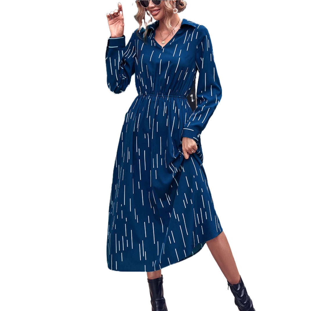 Damen Midi-Kleid Elastisch Norvielle