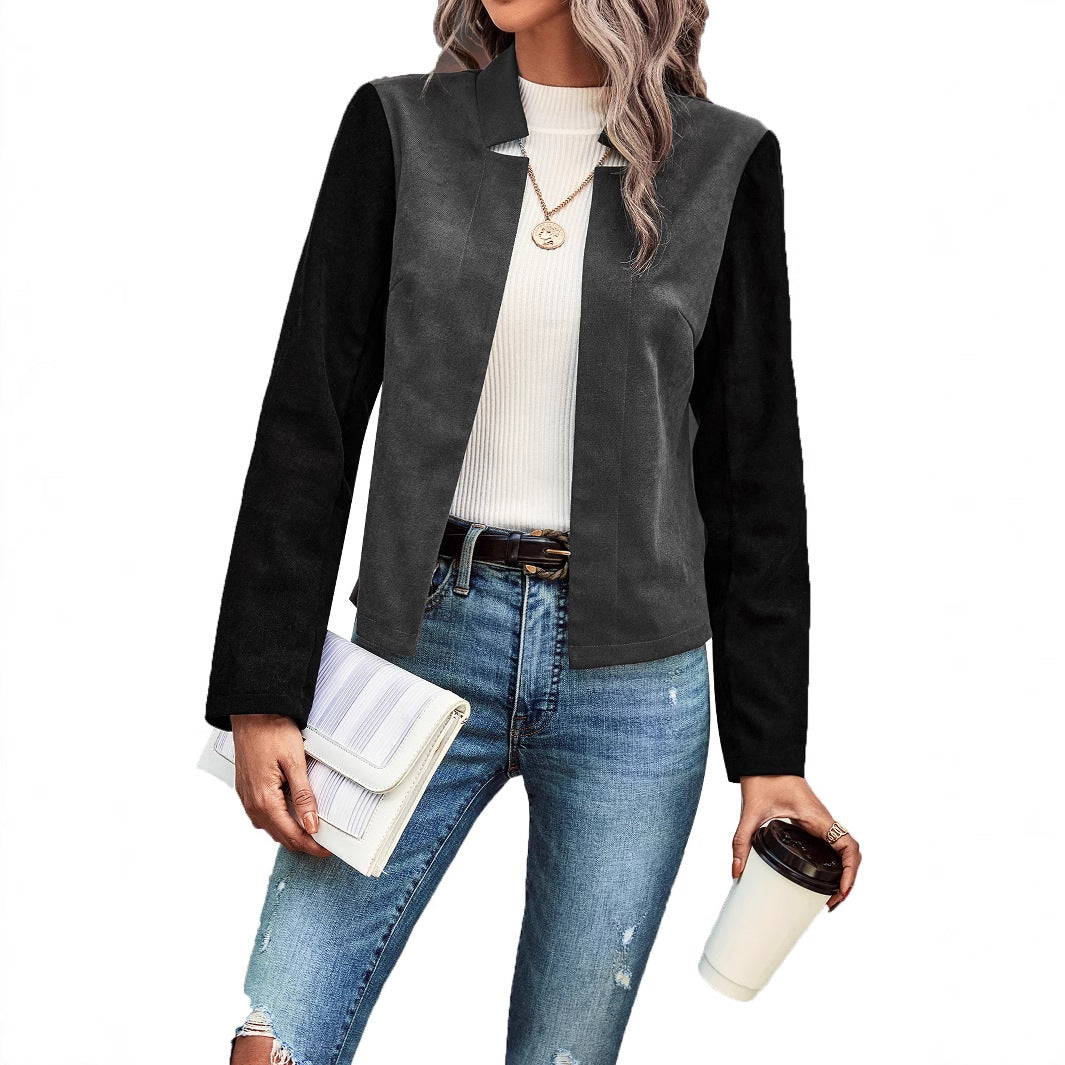 Damen Blazerjacke Stehkragen Elegant Norvielle