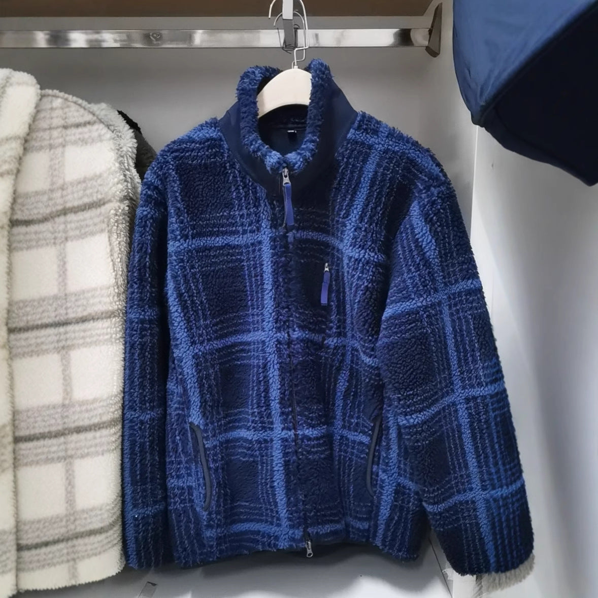 Damen Fleecejacke Wabenstruktur Hochkragen Norvielle