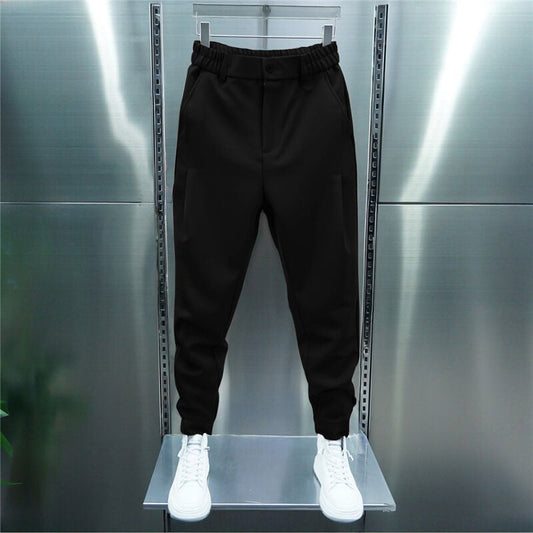 Tommaso Herren Casual-Hosen Komfort Stil Schwarz - Norvielle