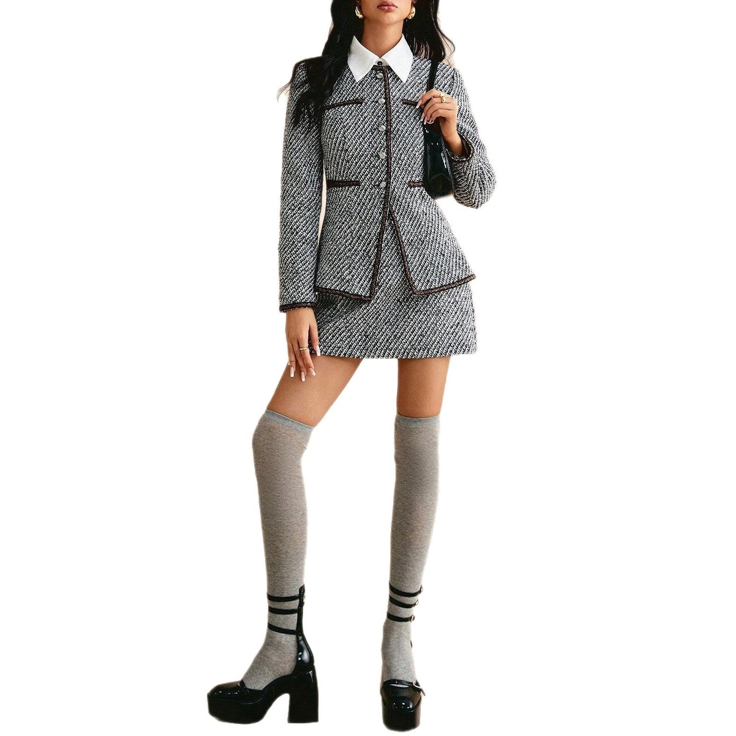 Damen Tweedjacke mit Rock Norvielle