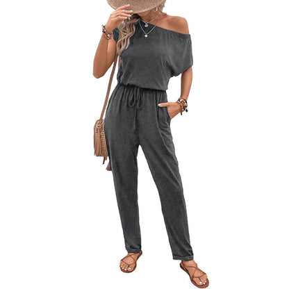Damen Einteiler Off-Shoulder Elastisch Norvielle