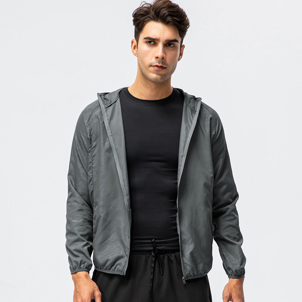 Herren Laufjacke Leicht Atmungsaktiv Reflektierend