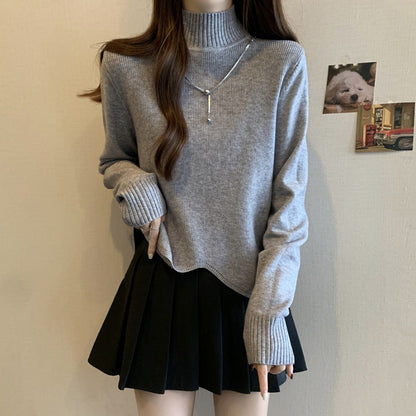 Damen Rollkragenpullover Lässiger Schnitt Norvielle