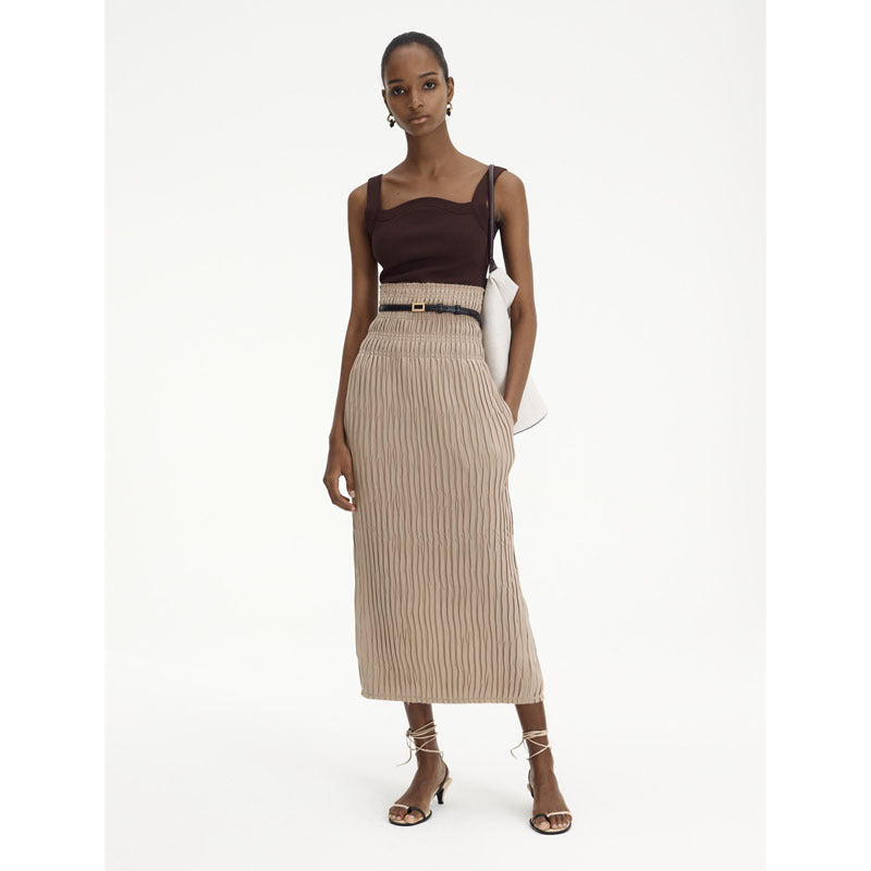 Damen weite Hochbundhose mit seitlichen Einsätzen Norvielle