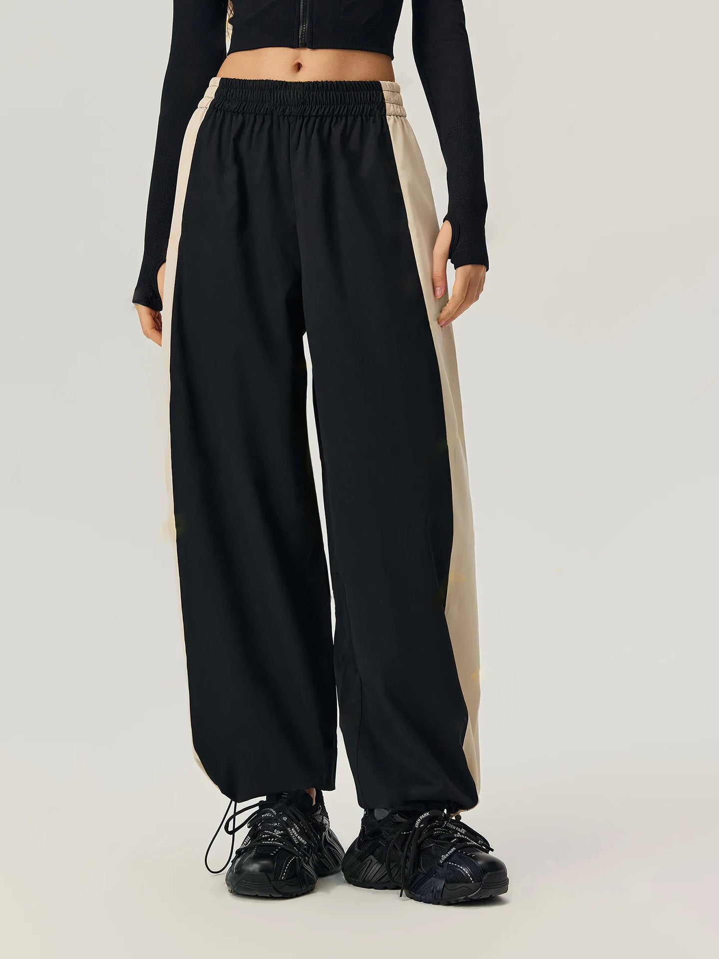 Damen Sportfreizeithose Mit Kontraststreifen