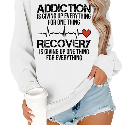 Damen Sweatshirt Lässiger Schnitt Baumwolle