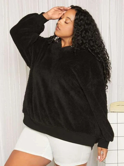 Damen Hoodie Oversized mit Hasenohren Weich Norvielle