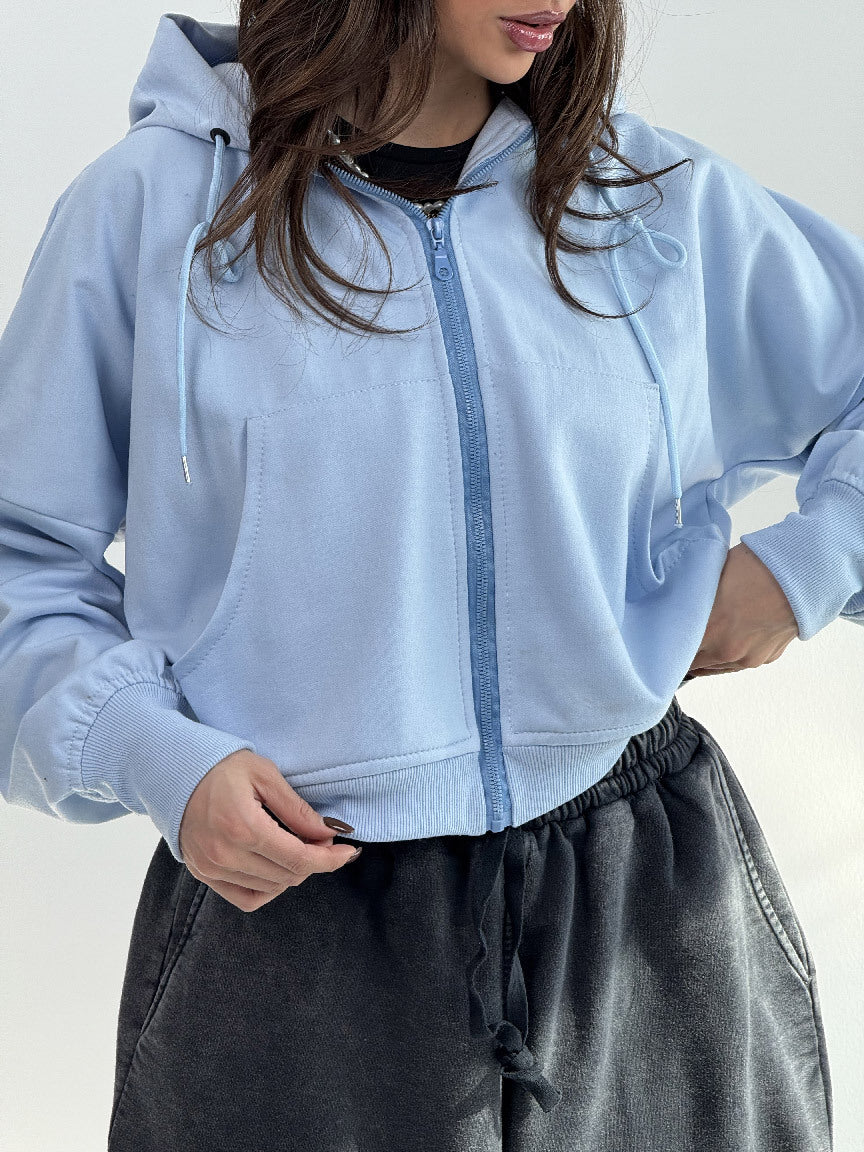 Damen Hoodie mit weiten Ärmeln und Taschen Norvielle