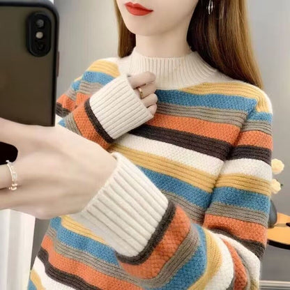 Damen Pullover Strukturmuster Norvielle