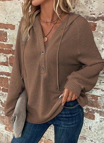 Damen Kapuzenpullover Langarm Norvielle