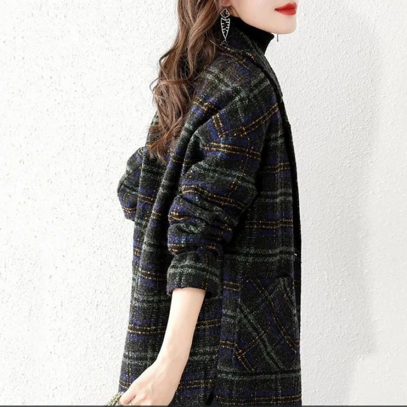 Damen Karojacke Oversized Norvielle
