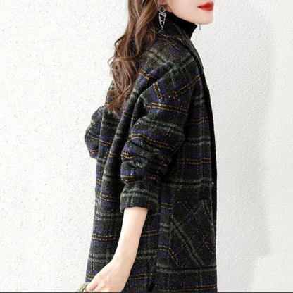 Damen Karojacke Oversized Norvielle