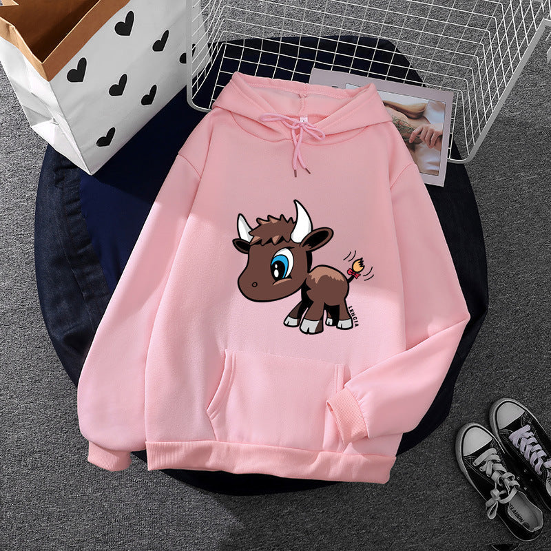 Damen Kapuzenpullover Tiermotiv
