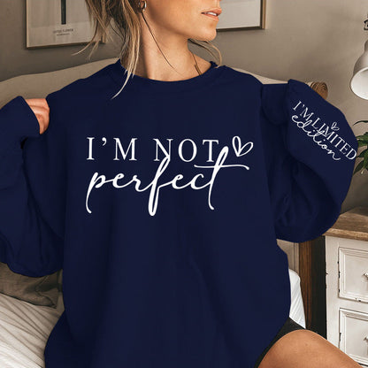 Damen Oversized Sweatshirt Statement-Print Grau