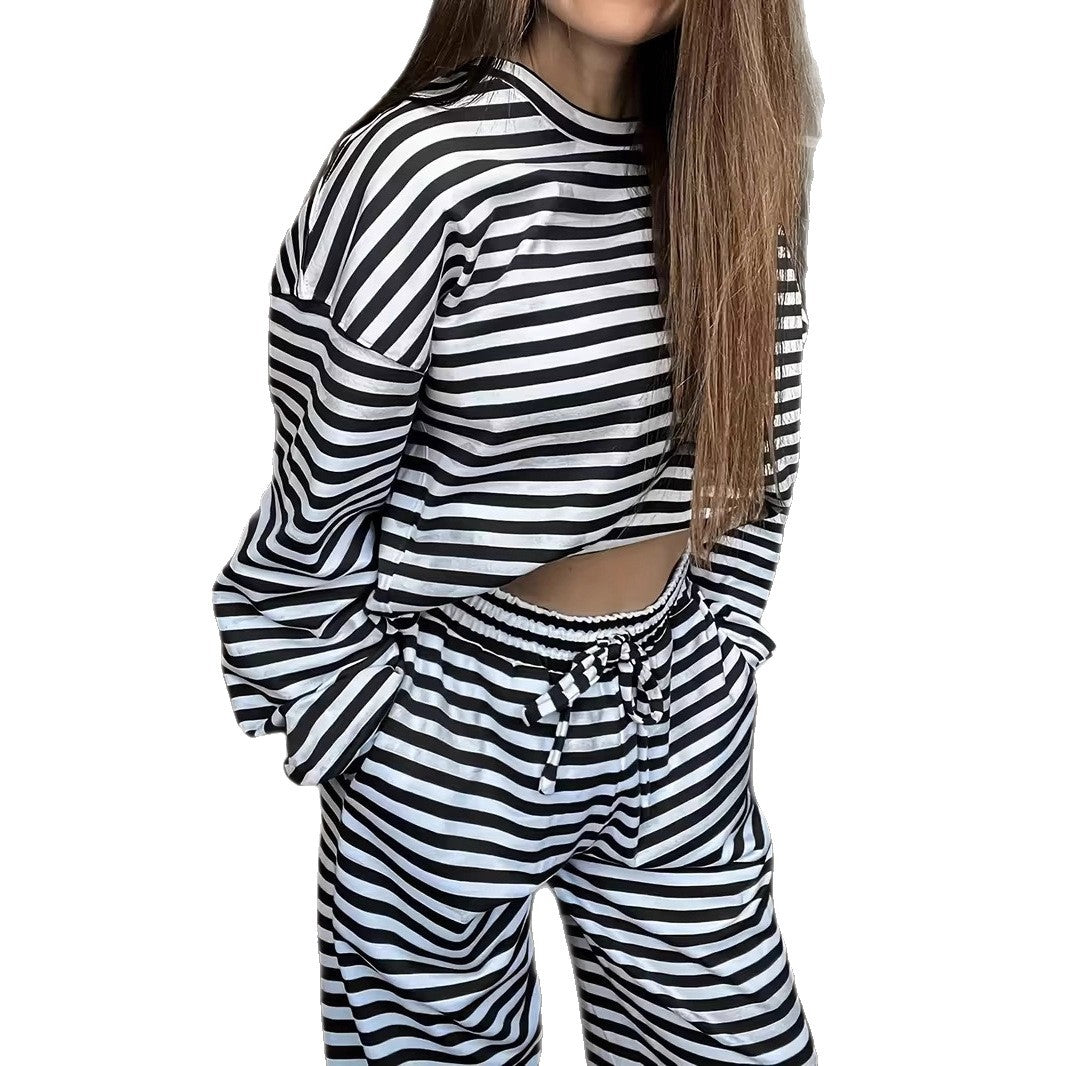 Damen Freizeit-Set Gestreift Norvielle