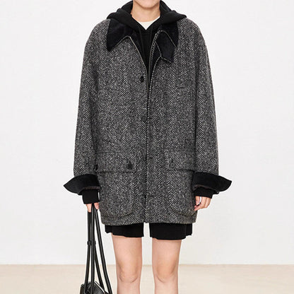 Damen Übergangsjacke Herringbone-Design Norvielle - Norvielle