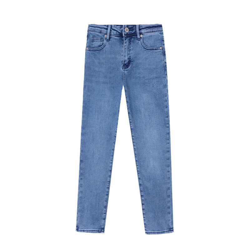 Damen Hochtaillierte Jeans Slim Fit