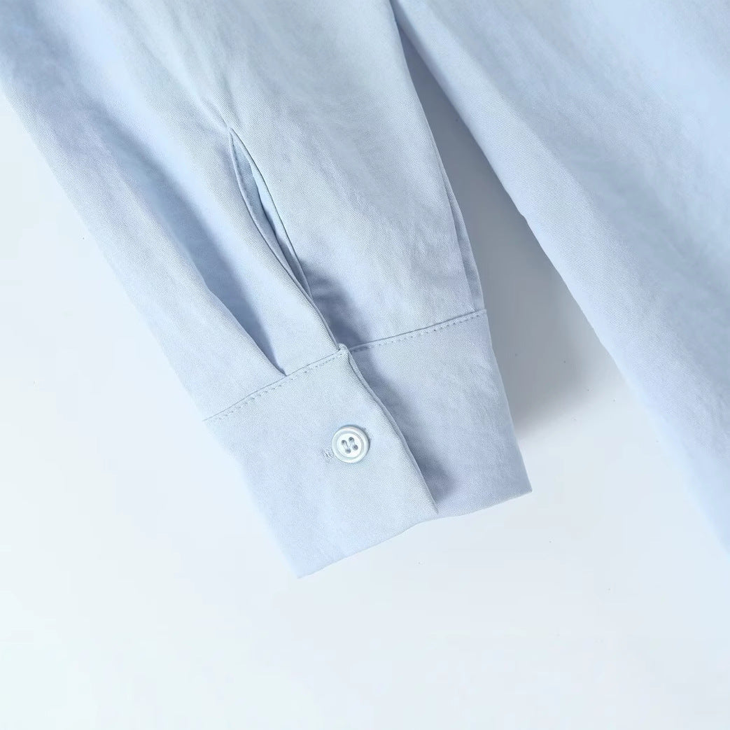 Damen Hemdblusenkleid mit Brusttaschen und Gürtel Norvielle