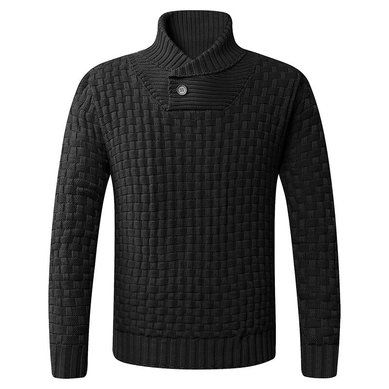 Herren Strickpullover Moderner Schalkragen Komfortabel