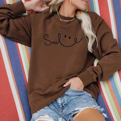 Damen Sweatshirt Lässiger Schriftzug Komfort Norvielle