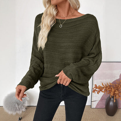 Damen Off-Shoulder Pullover Norvielle Strick - Norvielle