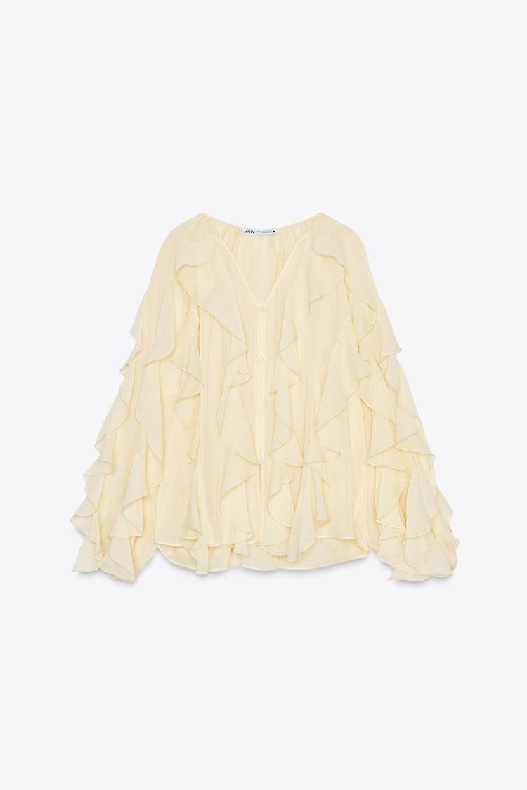 Damen Blusenoberteil Drapiert Bluse Norvielle