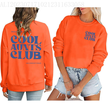Damen Sweatshirt Club-Motiv Norvielle Baumwolle
