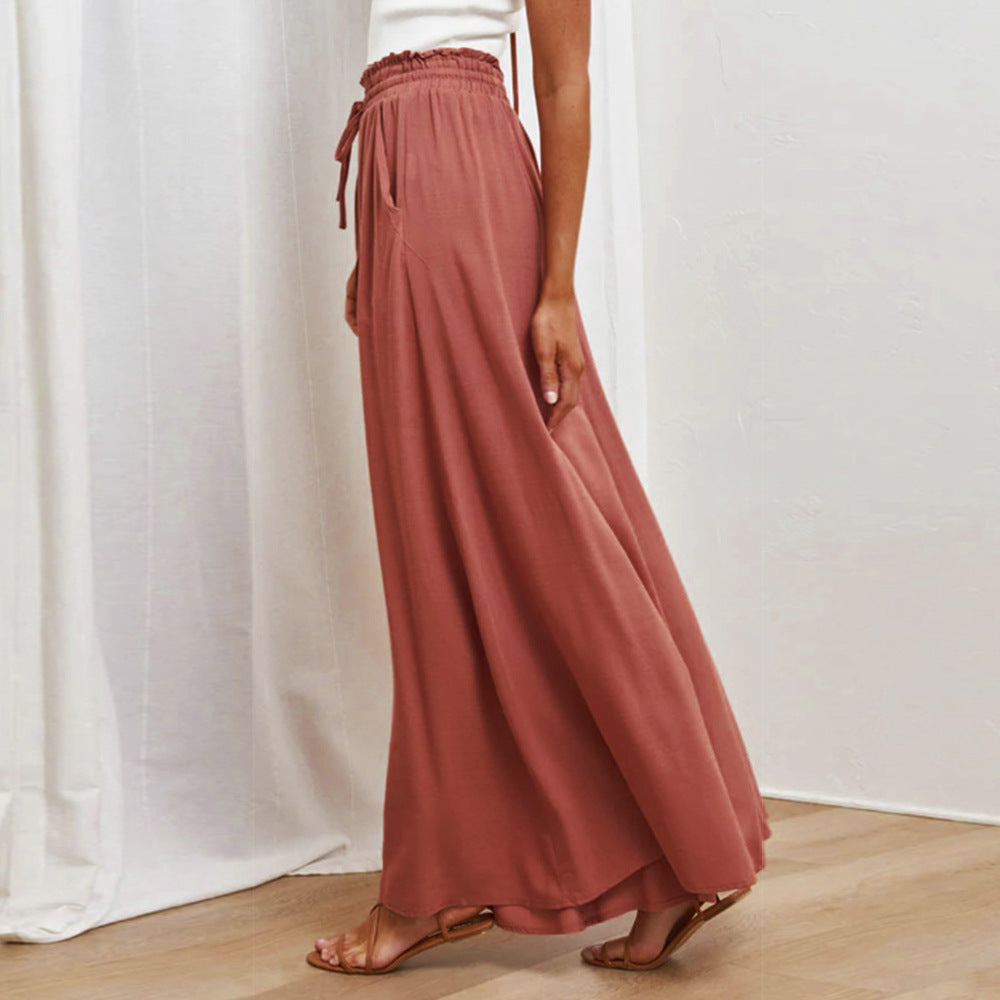 Damen Maxihose Elastischer Bund Taschen Norvielle