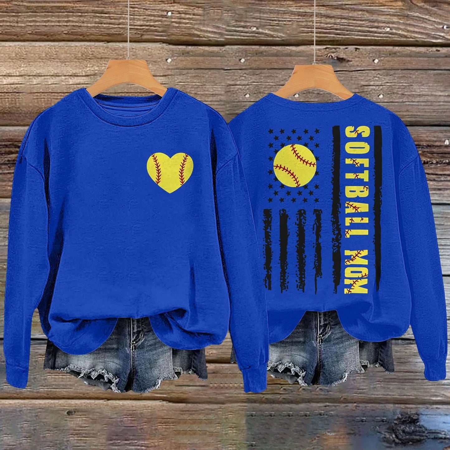 Damen Sweatshirt Softball-Design Norvielle - Norvielle
