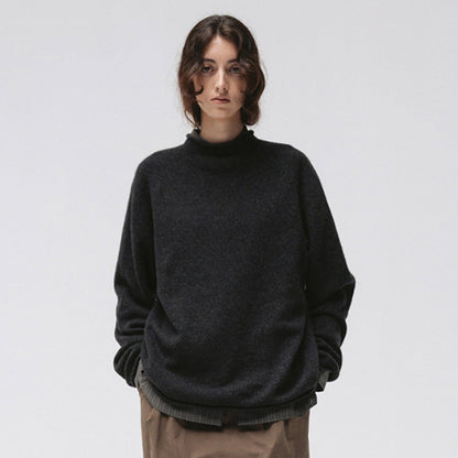 Damen Strickpullover Hochgeschnitten Komfort Norvielle